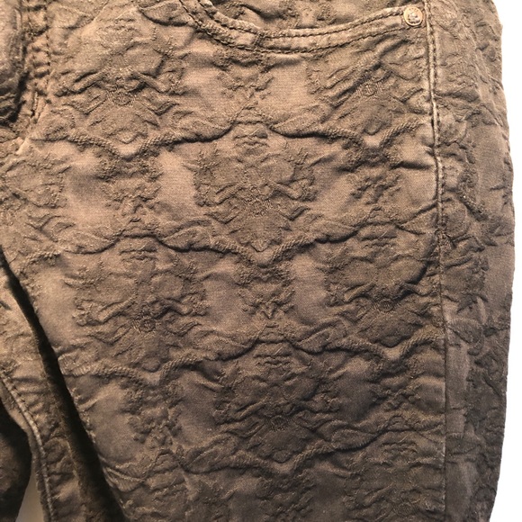 Free People Black Textured Skinny Jeans Size 27 - Picture 4 of 7